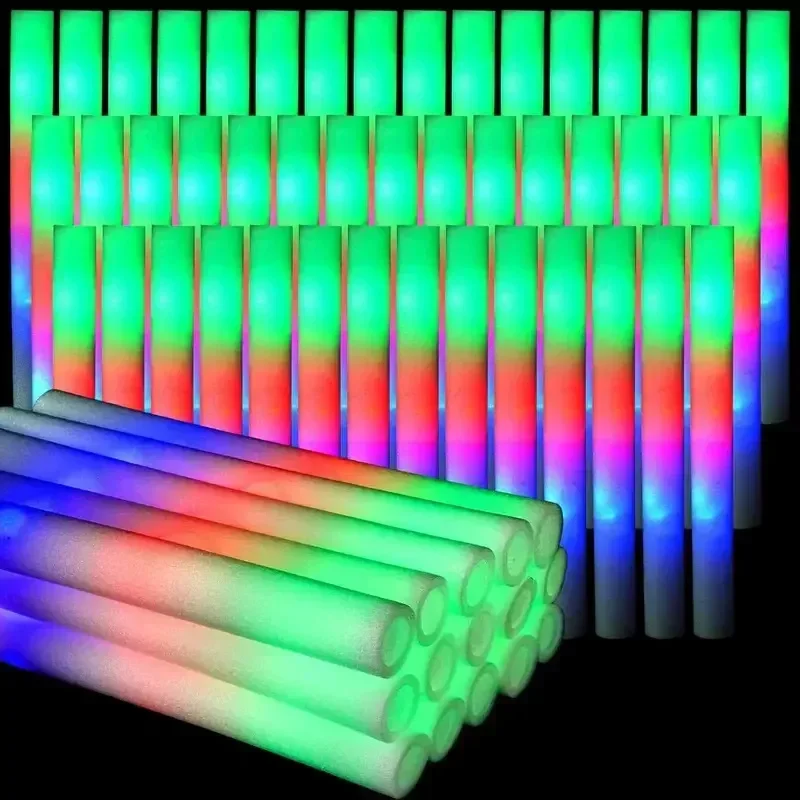 Flashing Led Foam Sticks Party - 30 قطعة من عصي الإضاءة الرغوية