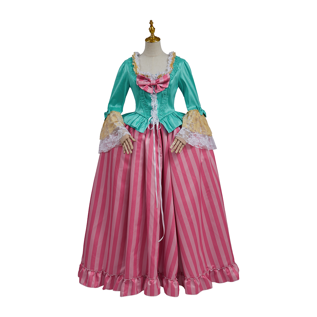 Medieval Renaissance Dress Women - فستان ماري أنطوانيت النسائي الروكوكو باروكي