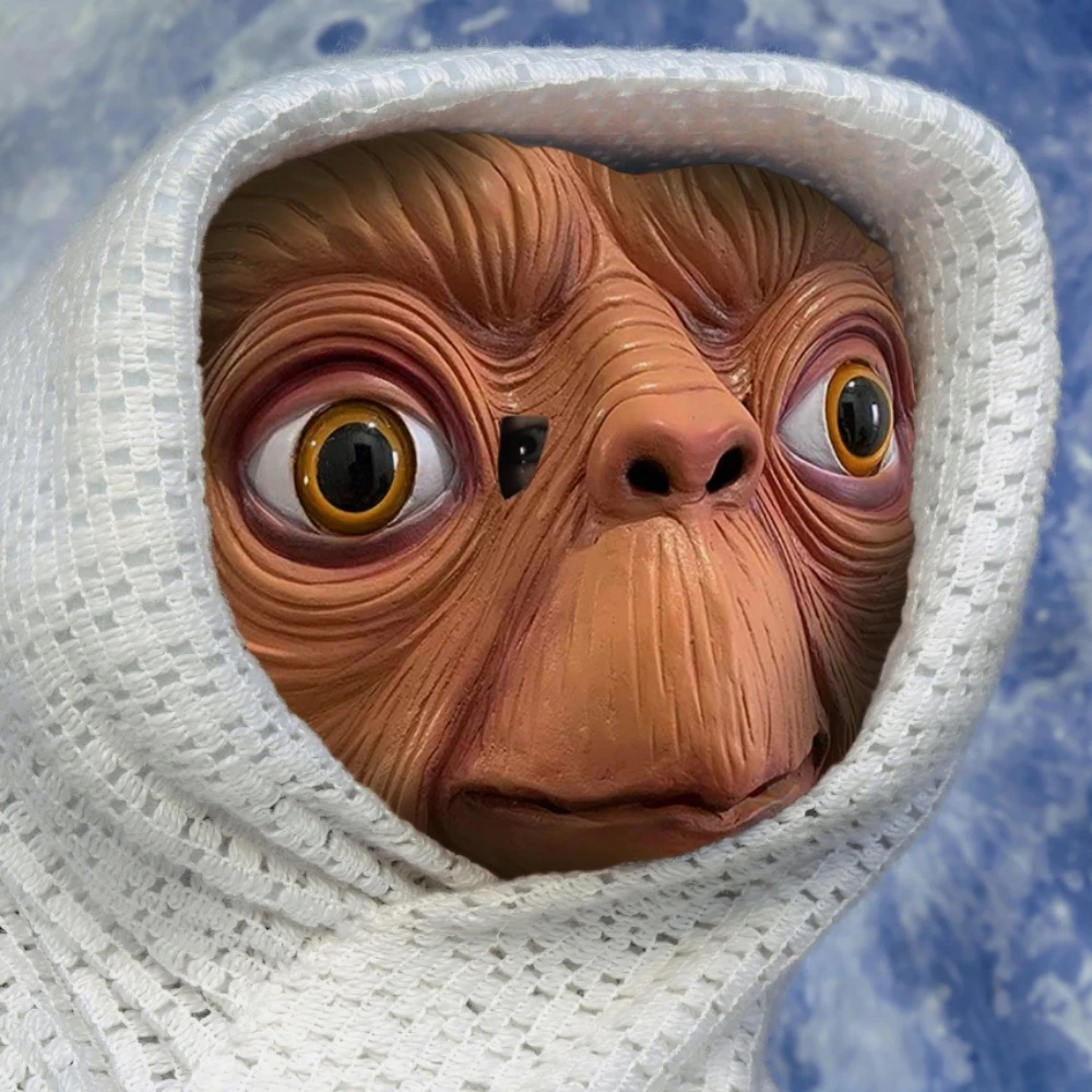 Latex Alien Mask Realistic - واقعية ET الغريبة اللاتكس قناع هالوين