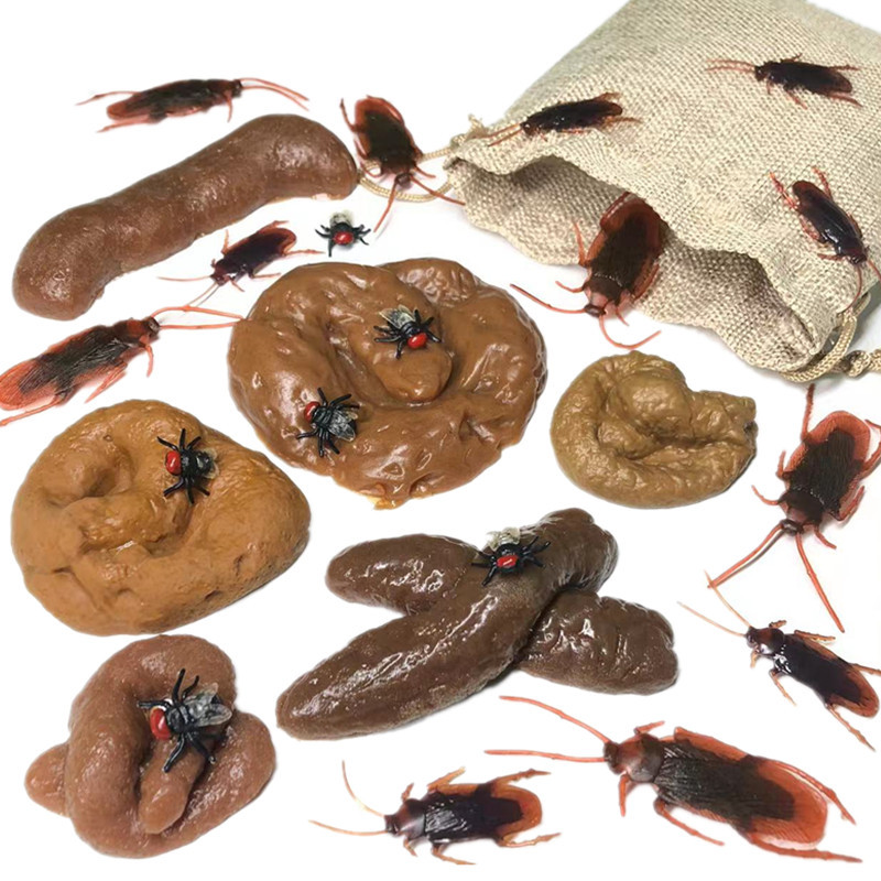 Fake Poop Gag Gift - 6/24 قطعة لينة وهمية أنبوب البراز