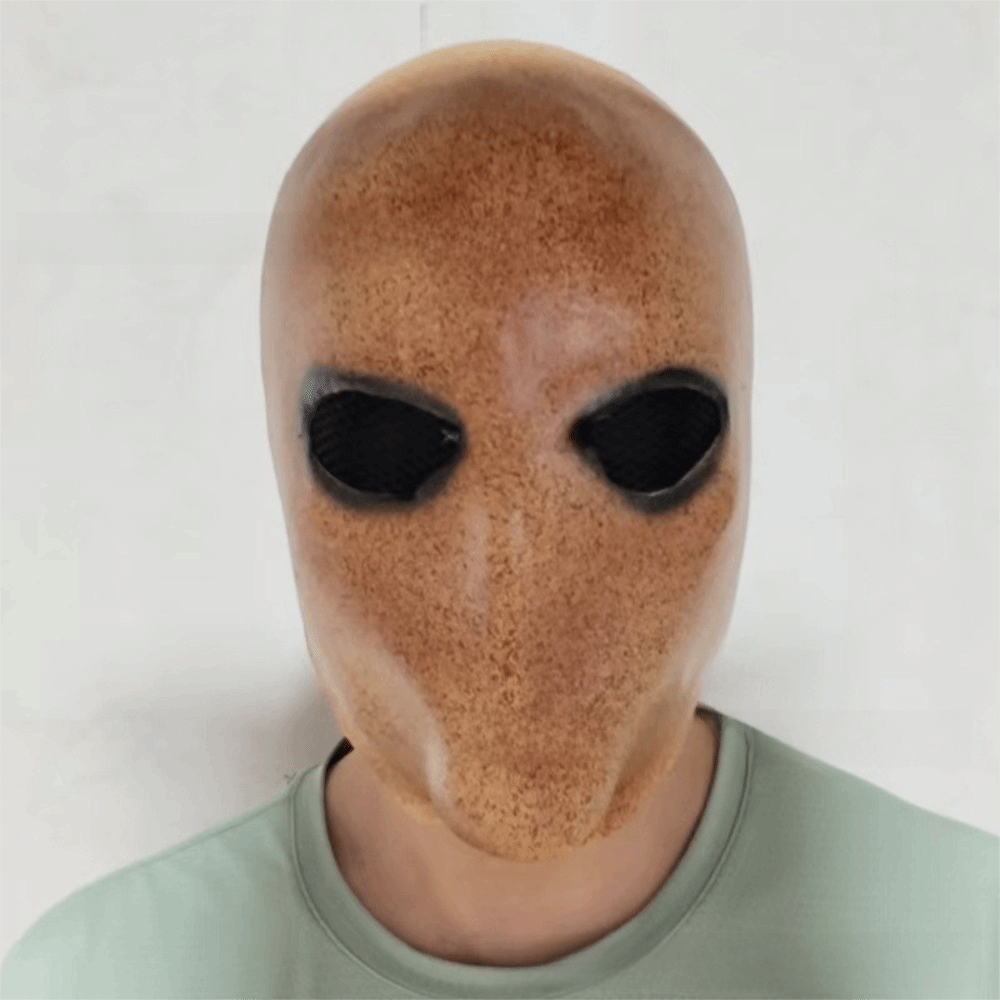 Latex Alien Mask Realistic - قناع الرجل بلا وجه لهالوين، قناع