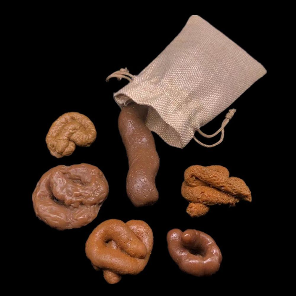 Fake Poop Gag Gift - 6 قطع من أدوات المزاح المضحكة