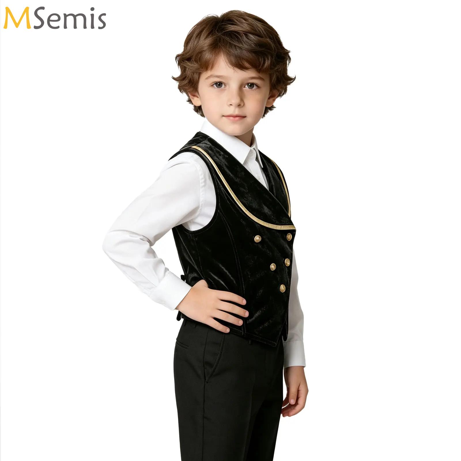 Costumes - سترة مخملية للأطفال والصبيان بتصميم العصور