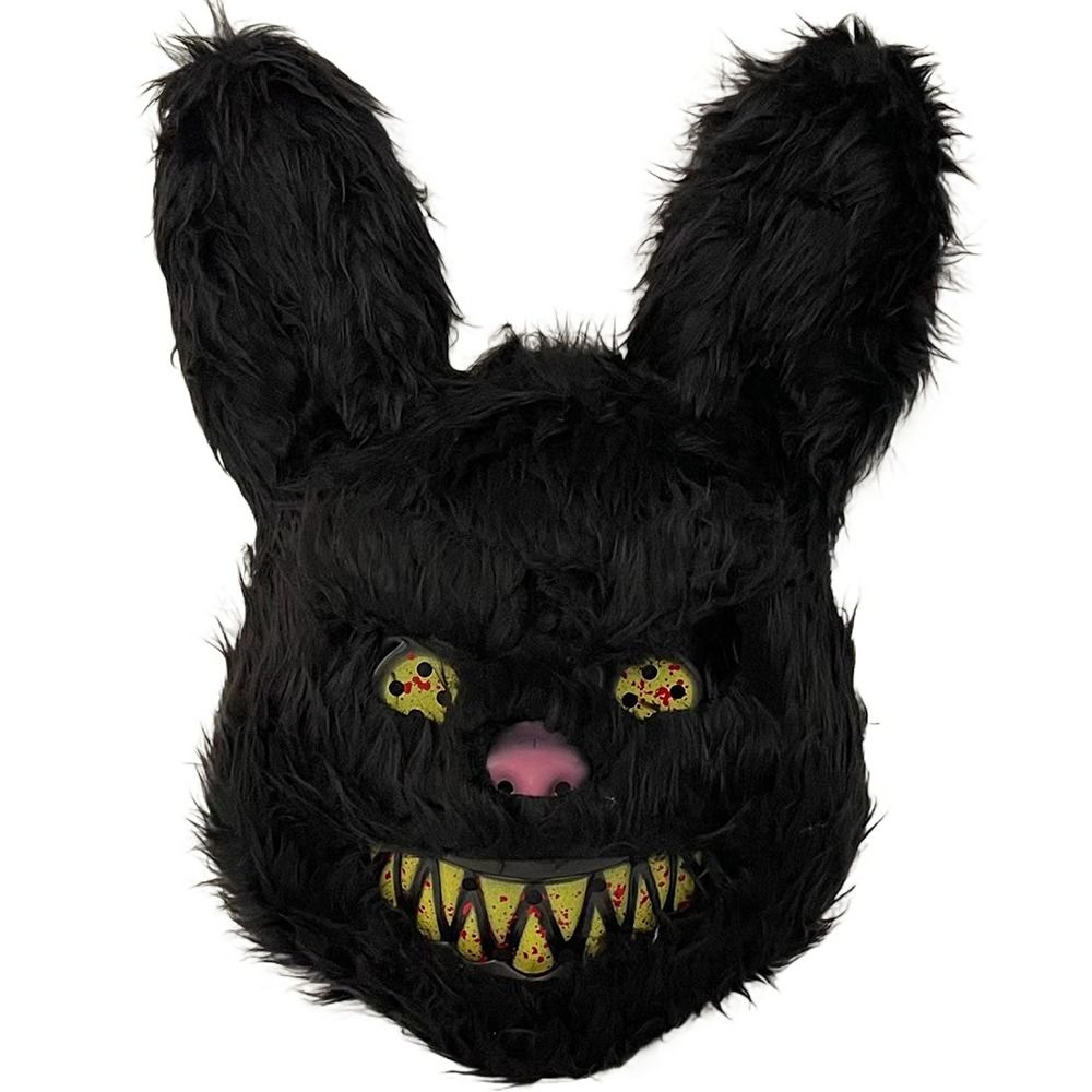Led Purge Mask Halloween - قناع الأرنب القطيفة الدموية، قناع مهرجان