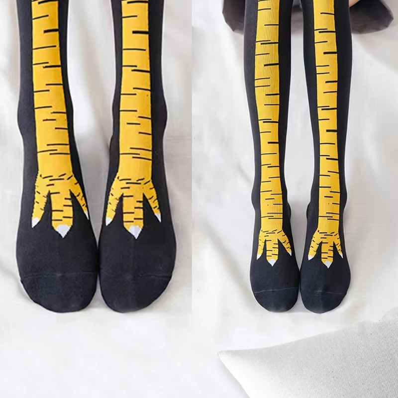 1/2/5 أزواج من الجوارب النسائي - مراجعة Funny Chicken Leg Socks وسعره
