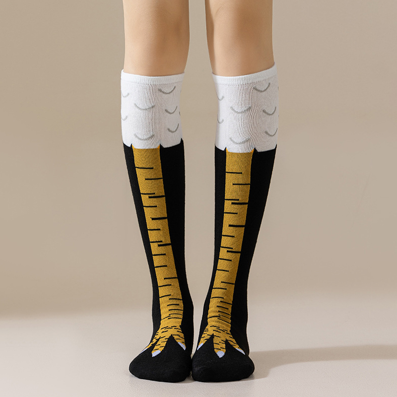 1/2 باريس الرجال مضحك ثلاثية ا - مراجعة Funny Chicken Leg Socks وسعره