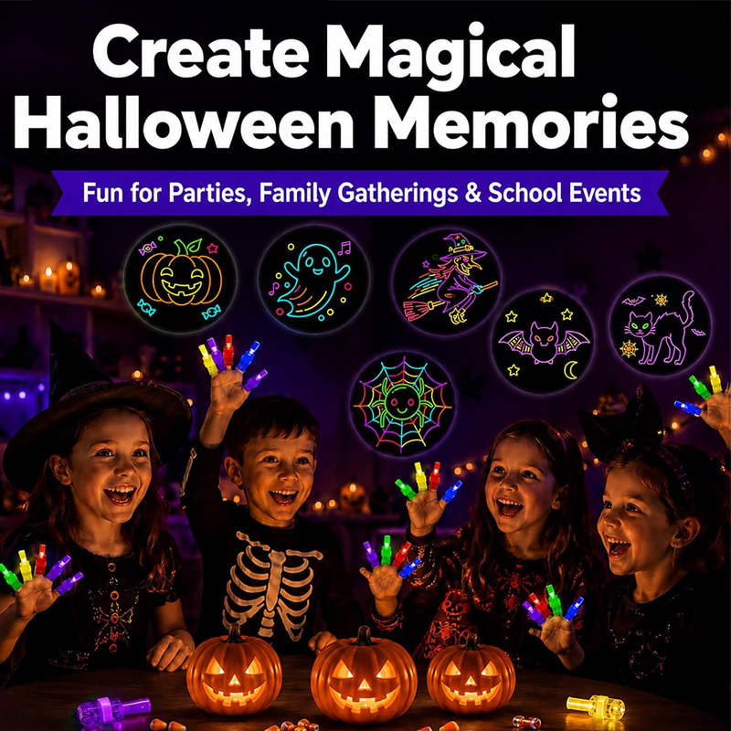 4/40 قطعة من أضواء الأصابع LED - مراجعة Glow In The Dark Party Glasses وسعره