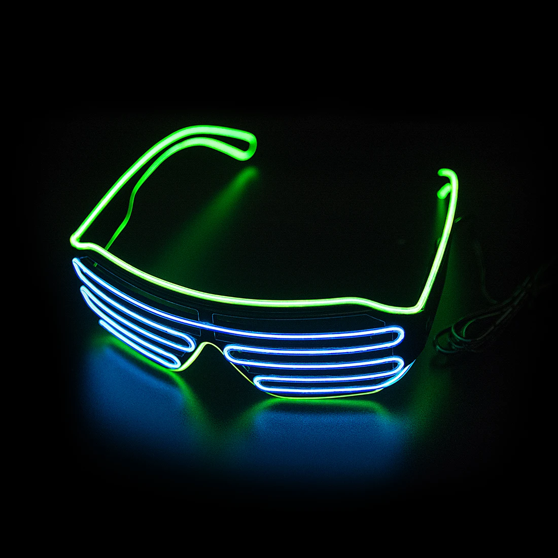 LED متوهجة نظارات Gafas مضيئة  - مراجعة Glow In The Dark Party Glasses وسعره