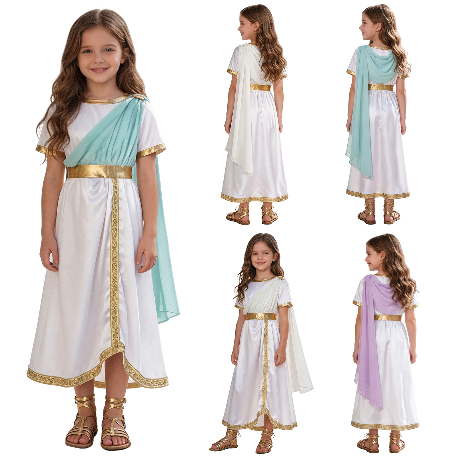 فستان أميرة يونانية قديمة للبن - مراجعة Costumes وسعره
