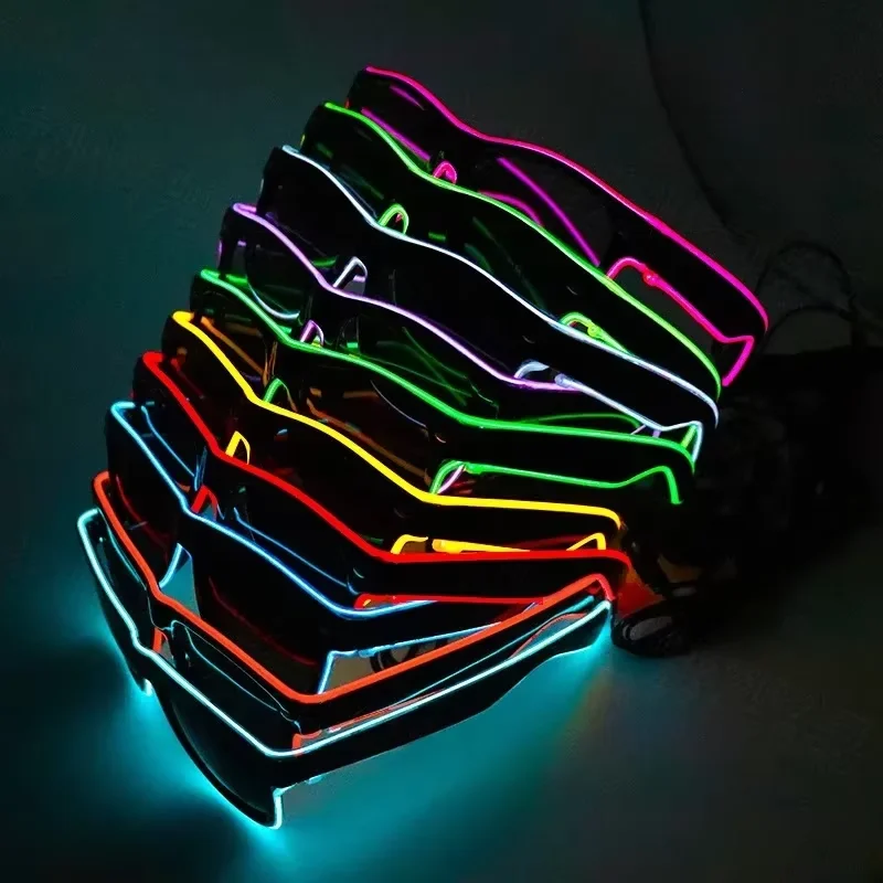 نظارات شمسية مضيئة بتقنية LED  - مراجعة Glow In The Dark Party Glasses وسعره