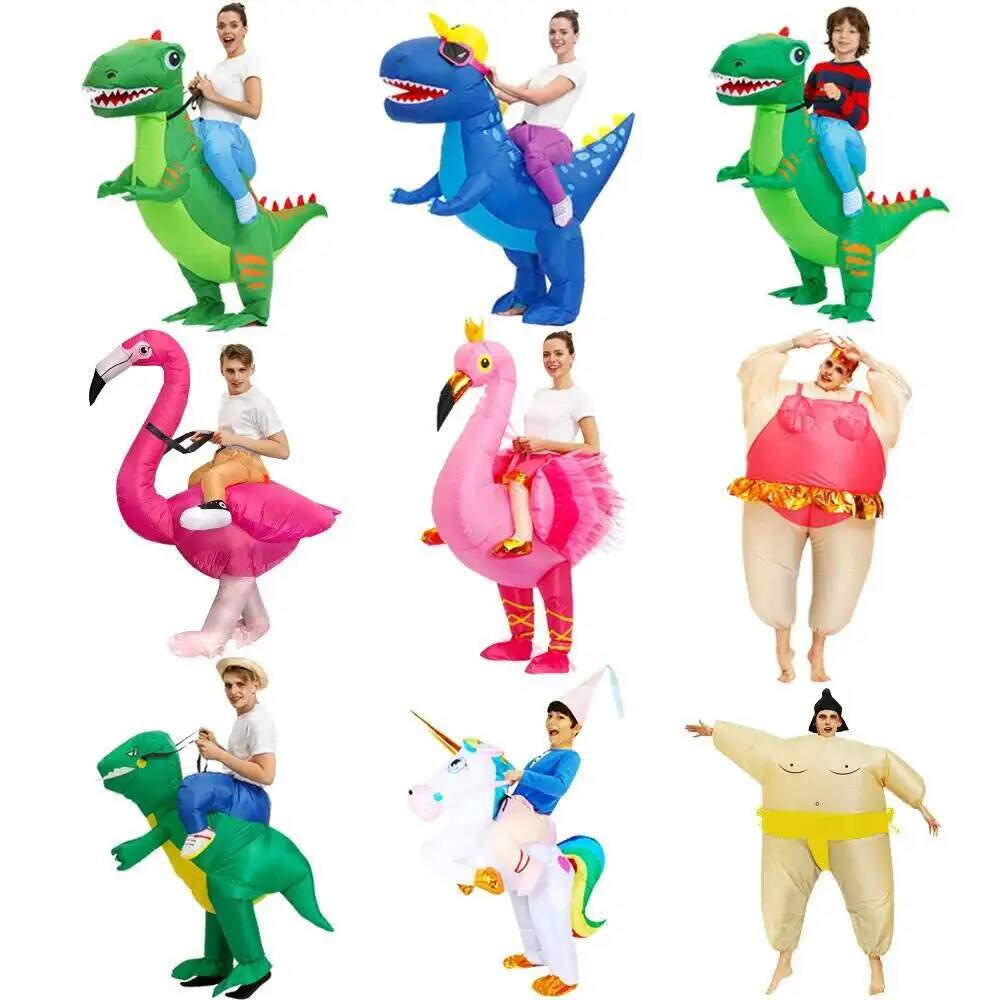 أزياء تنكرية رائجة للحفلات، زي - مراجعة Inflatable Dinosaur Costume Adult وسعره