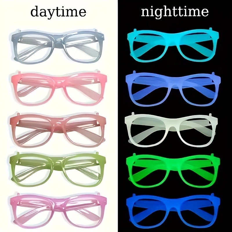 5/12 زوج من النظارات المضيئة ف - مراجعة Glow In The Dark Party Glasses وسعره