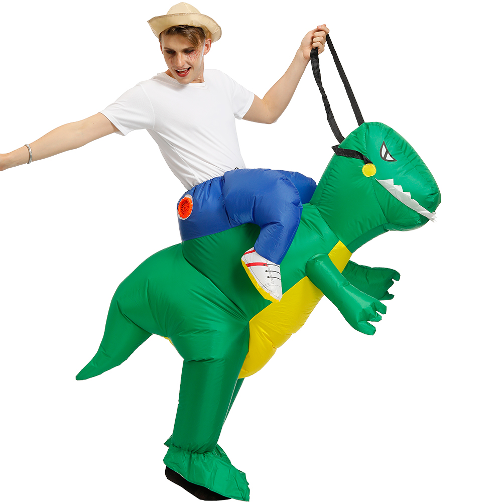 زي ديناصور قابل للنفخ للهالوين - مراجعة Inflatable Dinosaur Costume Adult وسعره