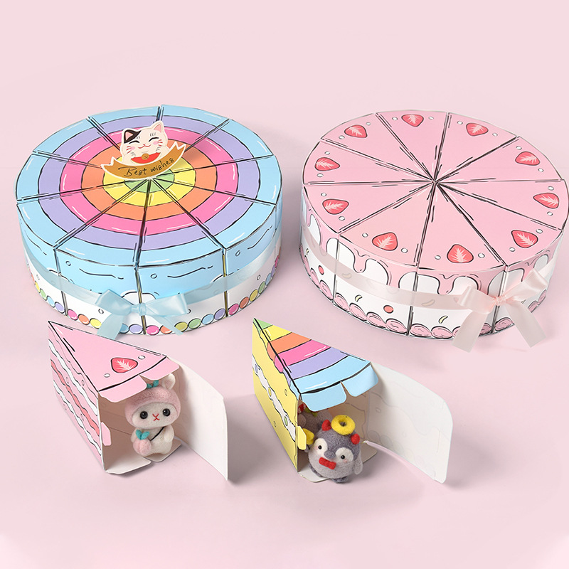 صندوق هدايا ورقي على شكل كعكة  - مراجعة Party Supplies وسعره