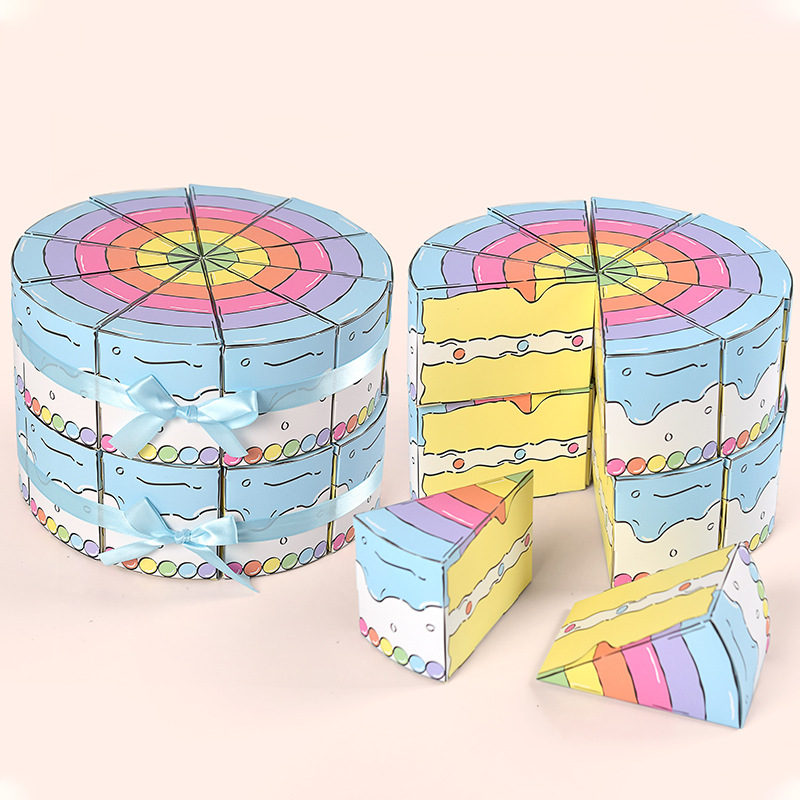 صندوق هدايا ورقي على شكل كعكة  - مراجعة Party Supplies وسعره