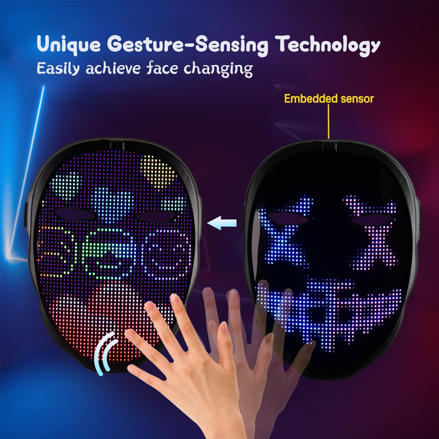 قناع LED قابل لإعادة الشحن مع  - مراجعة Led Purge Mask Halloween وسعره