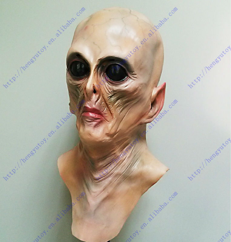 قناع كائن فضائي فاخر من اللاتك - مراجعة Latex Alien Mask Realistic وسعره