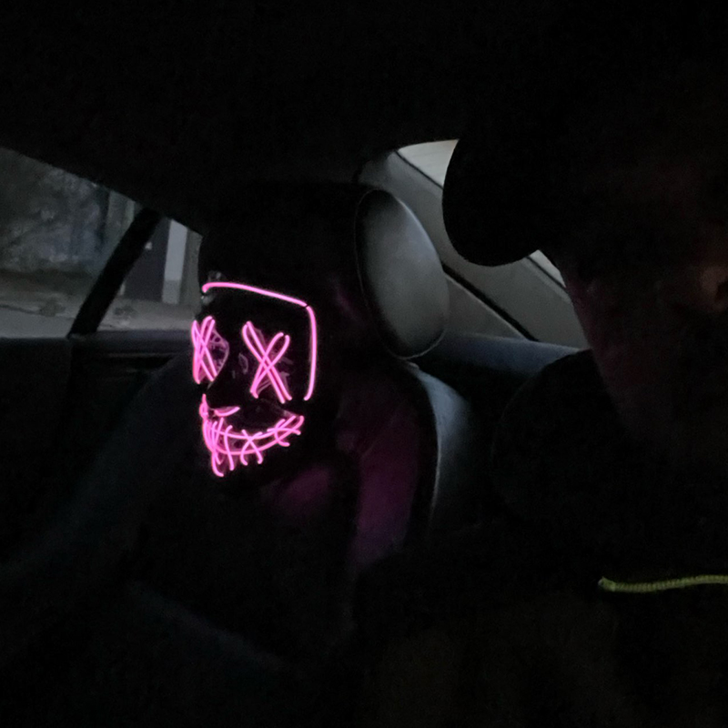 اللاسلكية LED قناع هالوين حفلة - مراجعة Led Purge Mask Halloween وسعره