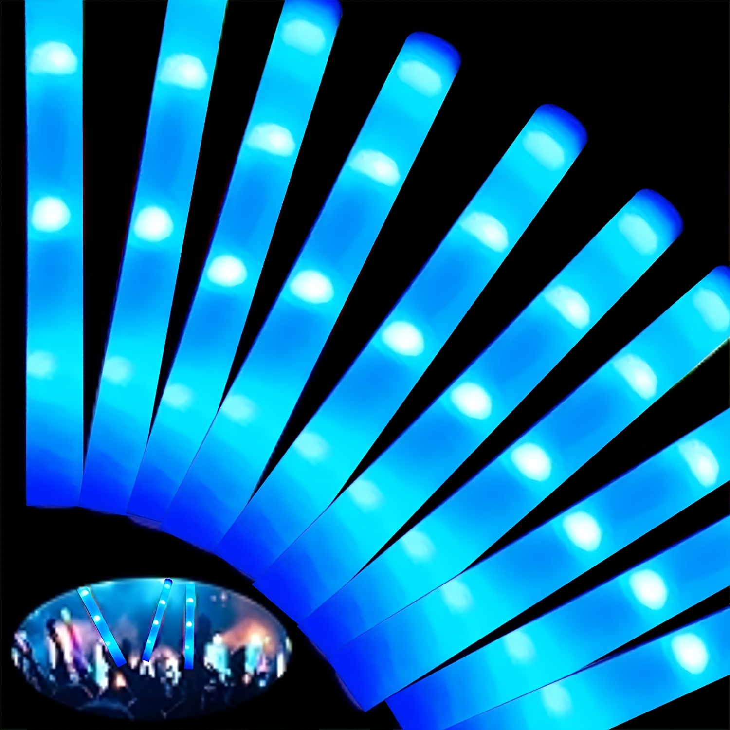 30 قطعة من عصي الفوم المضيئة ب - مراجعة Flashing Led Foam Sticks Party وسعره