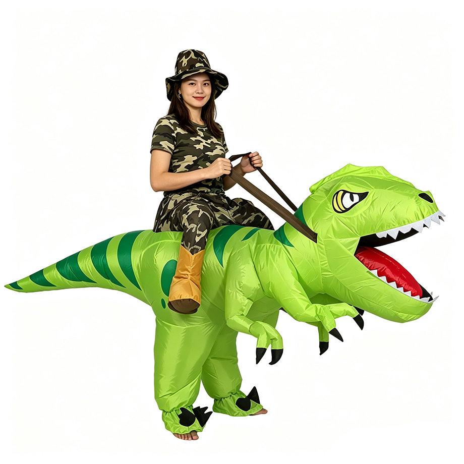 زي ديناصور تي ريكس قابل للنفخ  - مراجعة Inflatable Dinosaur Costume Adult وسعره