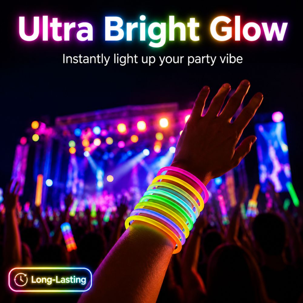 48/95 قطعة من عصي الإضاءة الفل - مراجعة Glow In The Dark Party Glasses وسعره