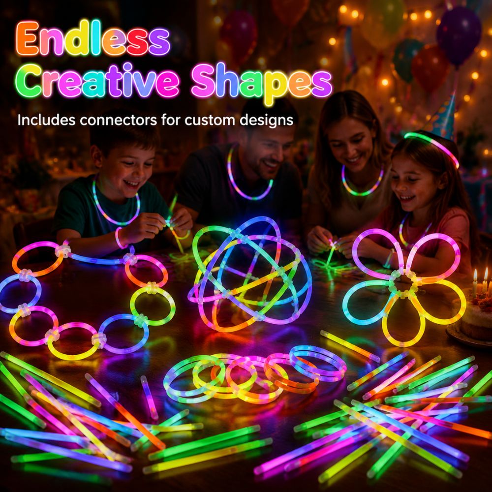 48/95 قطعة من عصي الإضاءة الفل - مراجعة Glow In The Dark Party Glasses وسعره